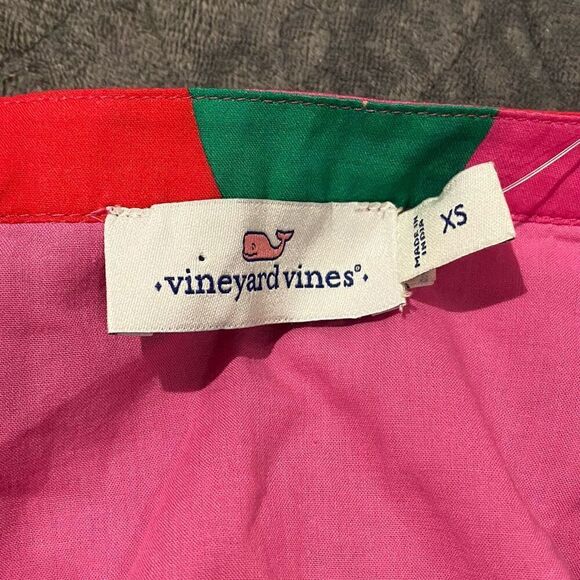 Vineyard Vines La Palmeraie Tiered Cotton Mini Dress in Tropical Floral Size XS - Picture 7 of 8